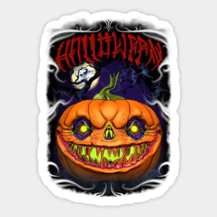 Halloween - Jack Lantern - Pumpkin Sticker